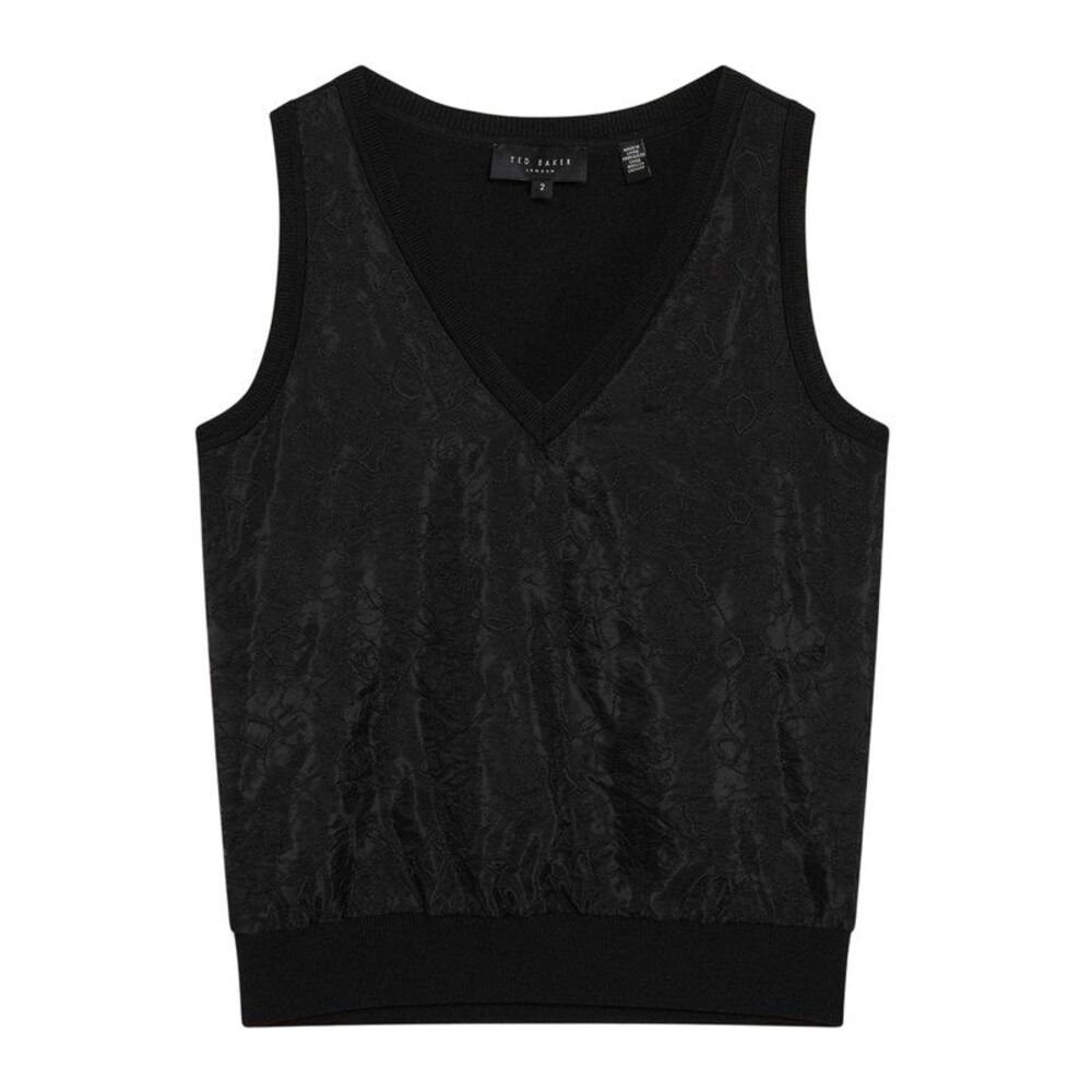 Ted Baker Womens/Ladies Lace Panel Sleeveless Tank Top / Black